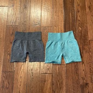 2 pairs of biker workout shorts